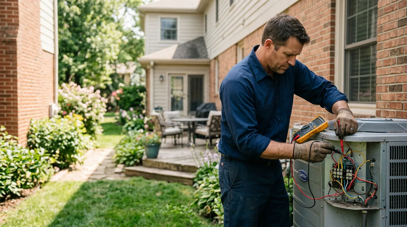 HVAC technician working near Monterey, LA